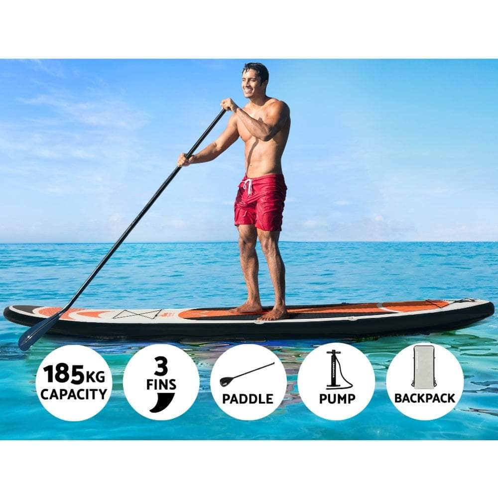 Stand Up Paddle Board 11Ft Inflatable Sup Surfboard Paddleboard Kayak Red