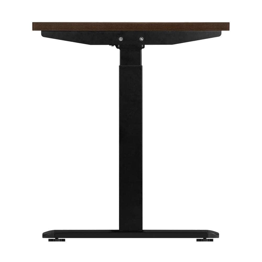 Standing Desk Electric Height Adjustable Motorised Sit Stand Desk 150cm Black and Walnut