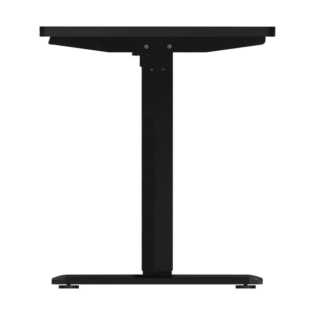 Standing Desk Electric Height Adjustable Motorised Sit Stand Desk Rise Black Top and Black Frame