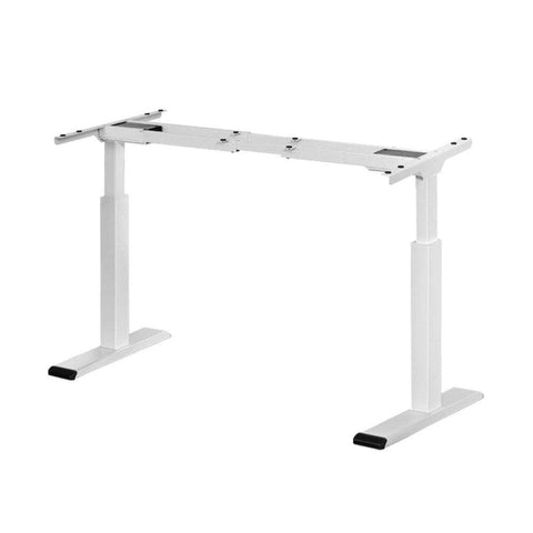 Standing Desk Frame Only Dual Motor Motorised White