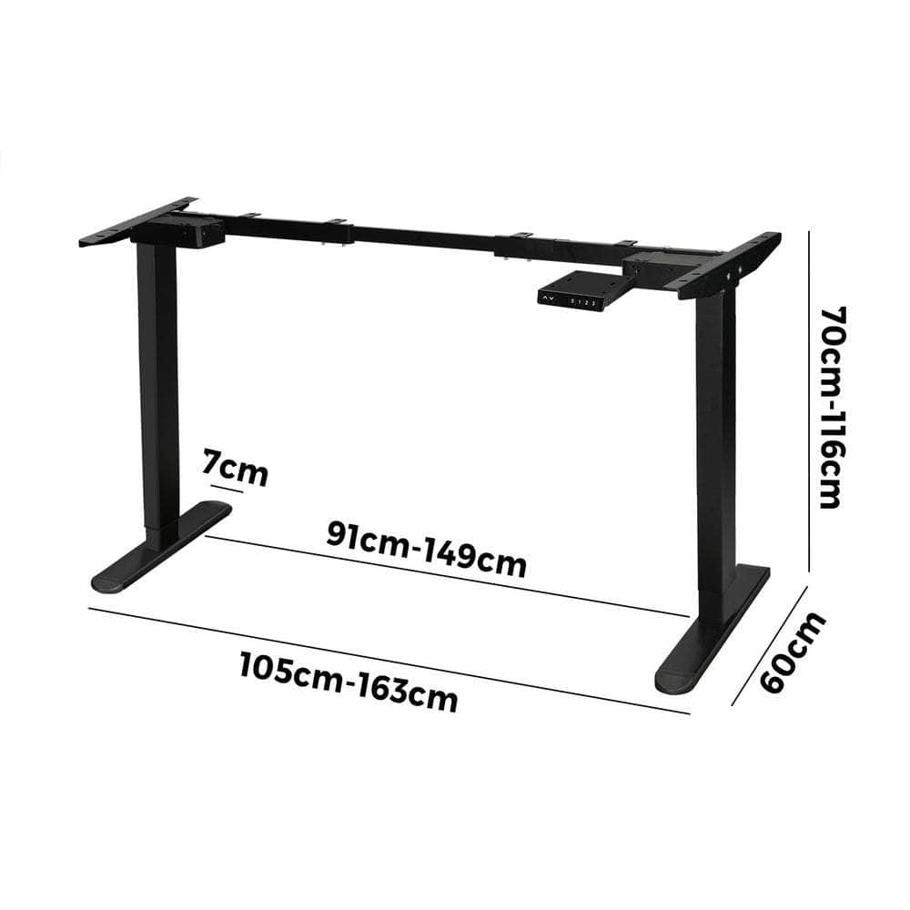 Standing Desk Frame Only Height Adjustable Motorised Sit Stand Table