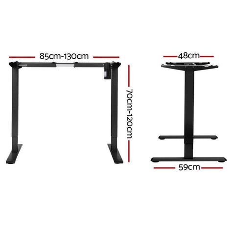 Standing Desk Frame Only Motorised Black