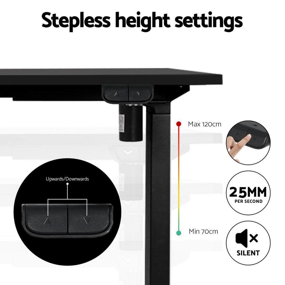 Standing Desk Frame Only Motorised Black