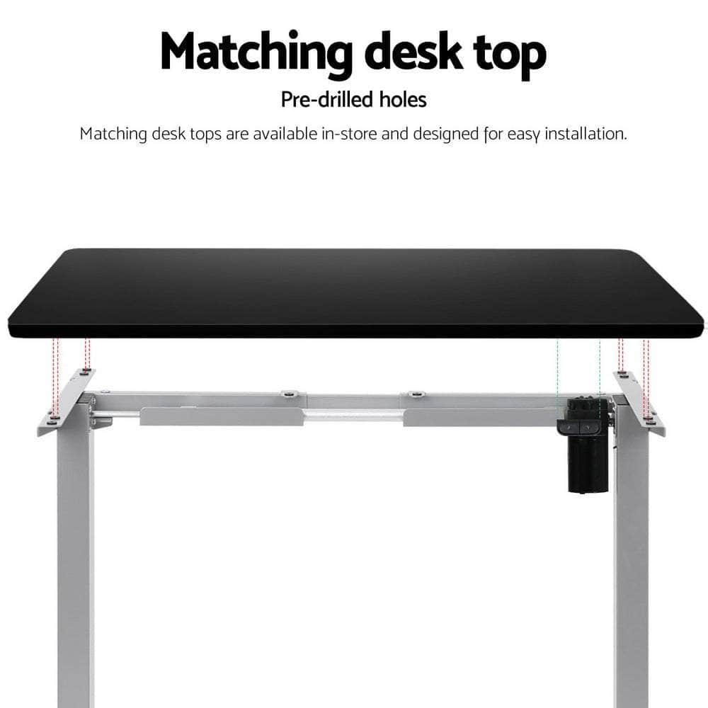 Standing Desk Frame Only Motorised Grey