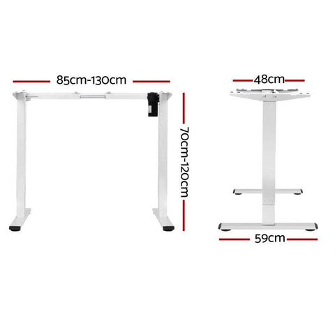 Standing Desk Frame Only Motorised White