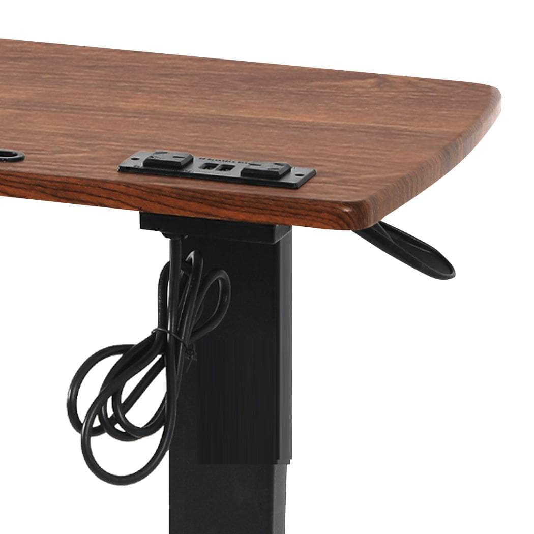 Standing Desk Height Adjustable Brown