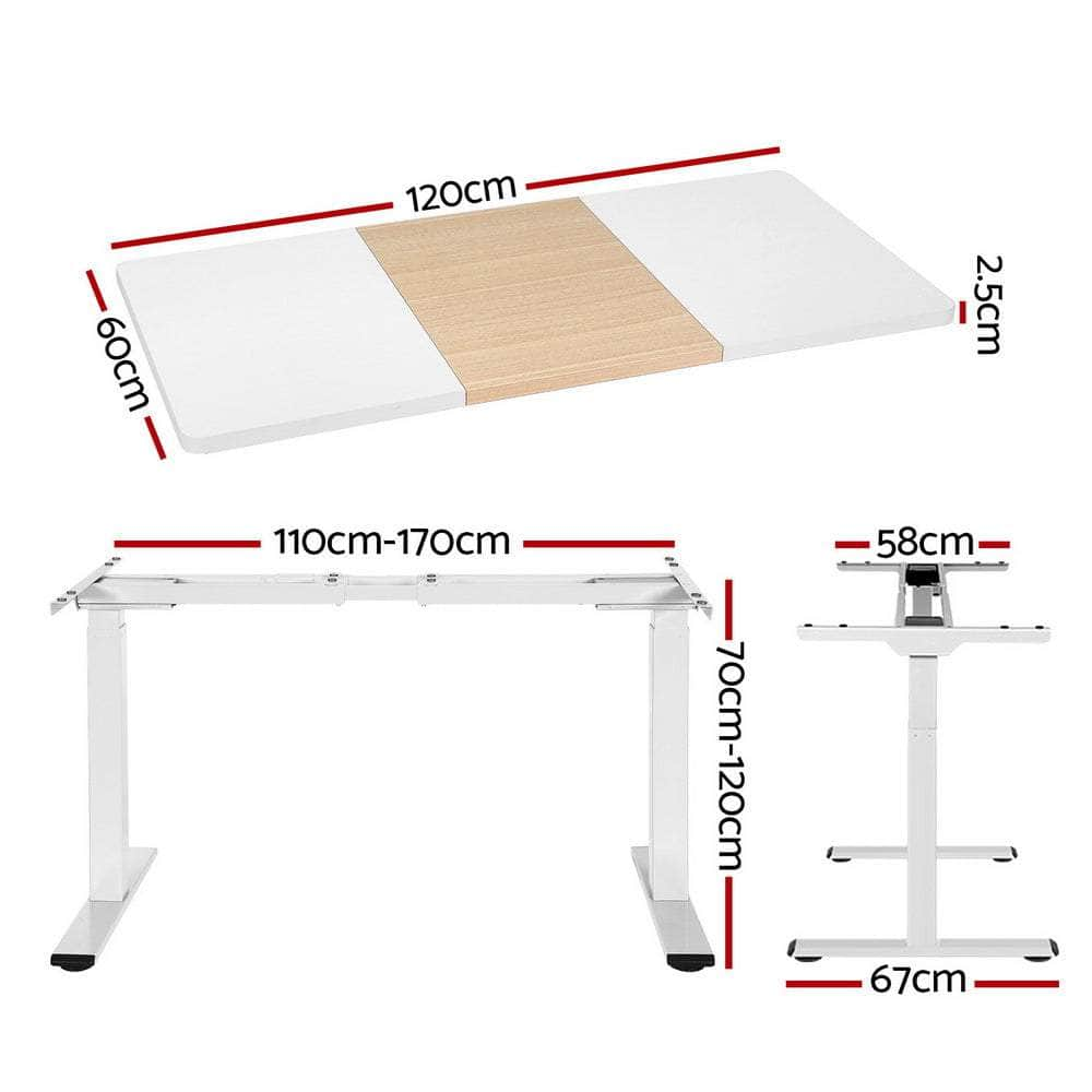 Standing Desk Motorised Dual Motor 120CM/140CM