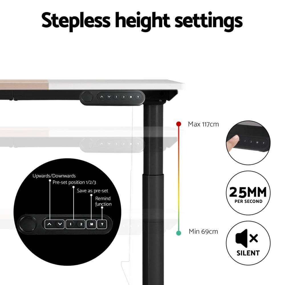 Standing Desk Motorised Electric Dual Motor 120CM/140CM