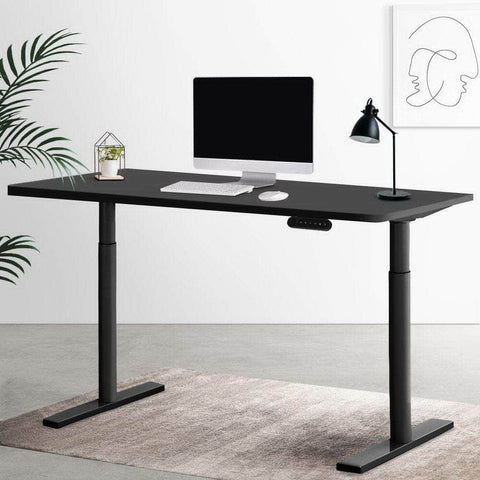 Standing Desk Motorised Electric Dual Motor Black 120Cm