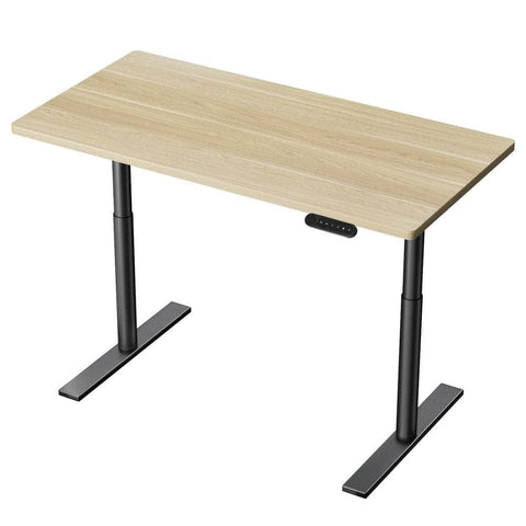 Standing Desk Motorised Electric Dual Motor White Oak 120CM