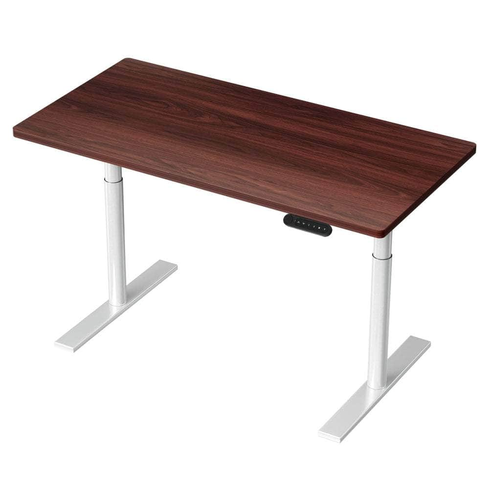 Standing Desk Motorised Electric Dual Motor White Oak 120CM