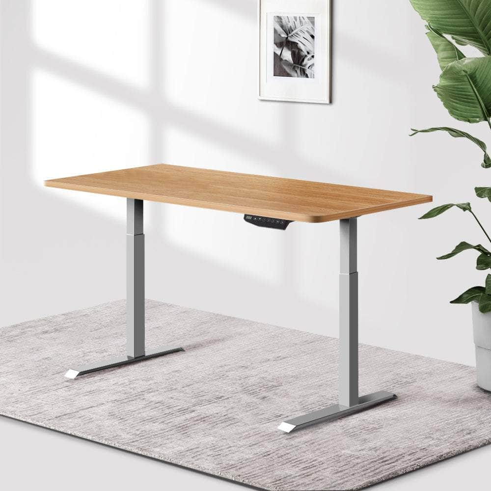 Standing Desk Motorised Electric Height Adjustable Laptop Computer Table 120cm Dual Motor