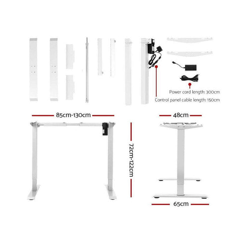 Standing Desk Motorised Sit Stand Table Riser Height Adjustable Electric Computer Table Laptop Desks