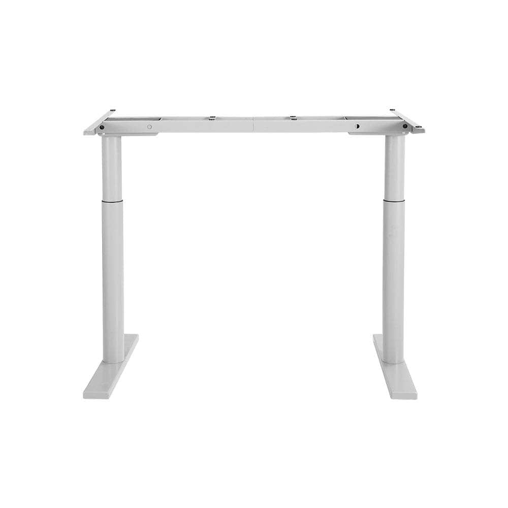 Standing Desk Sit Stand Motorised Adjustable Frame Only Dual Motor White