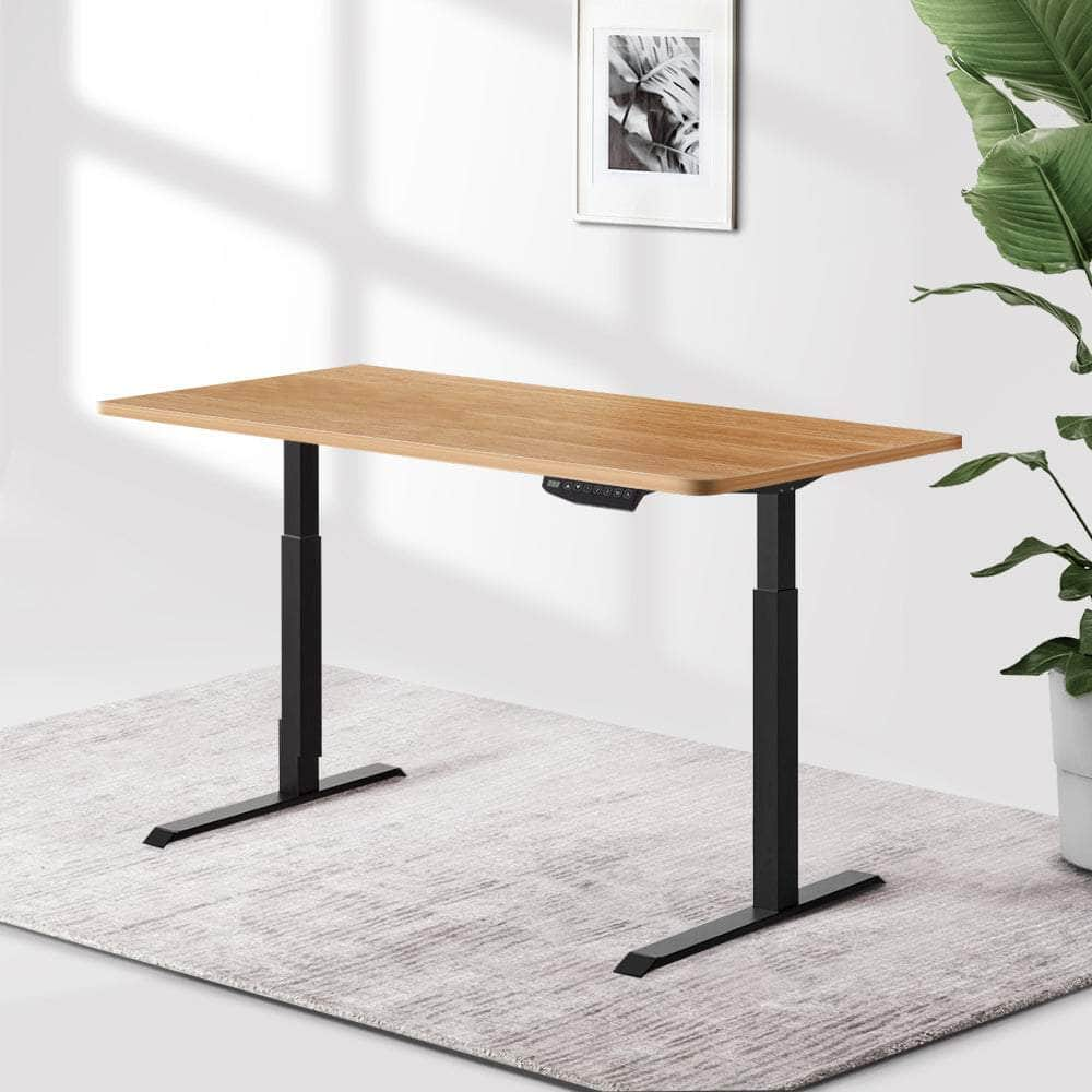 Standing Desk Sit Stand Motorised Electric Computer Laptop Table 120cm Dual Motor