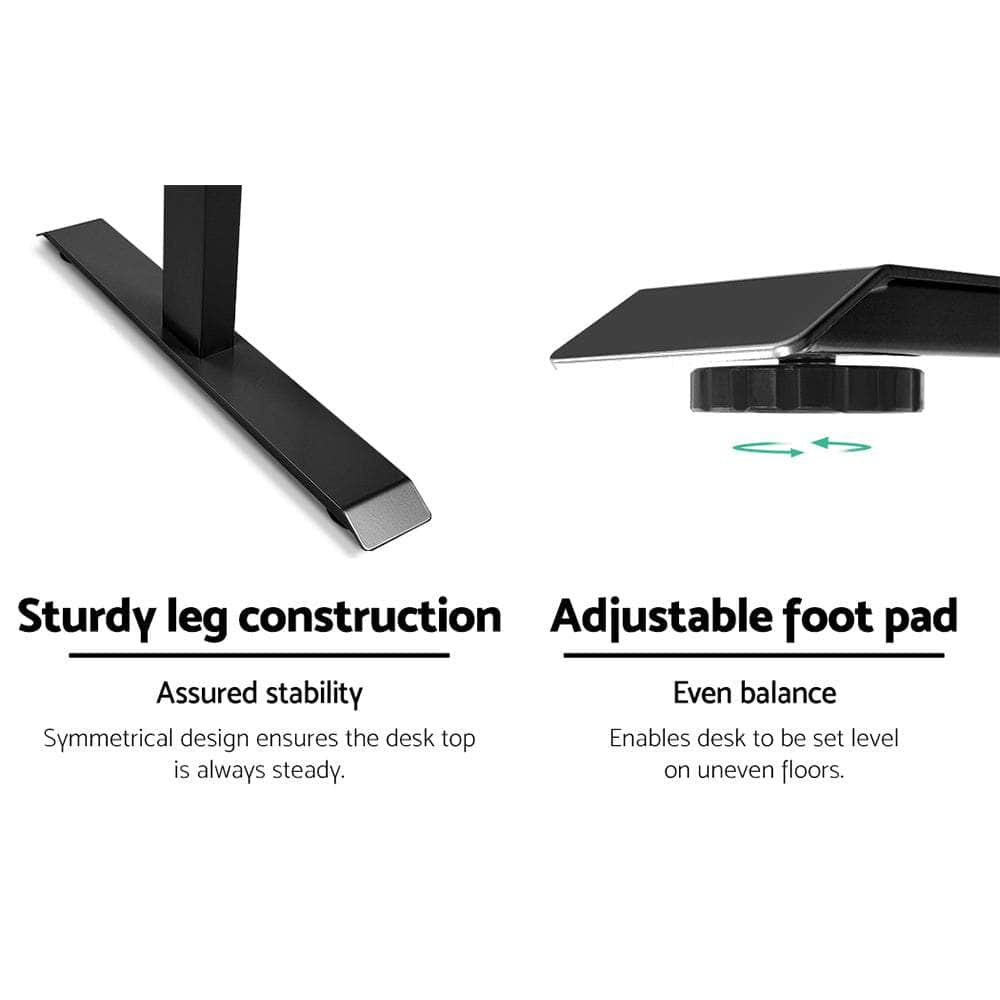 Standing Desk Sit Stand Motorised Electric Computer Laptop Table 120cm Dual Motor