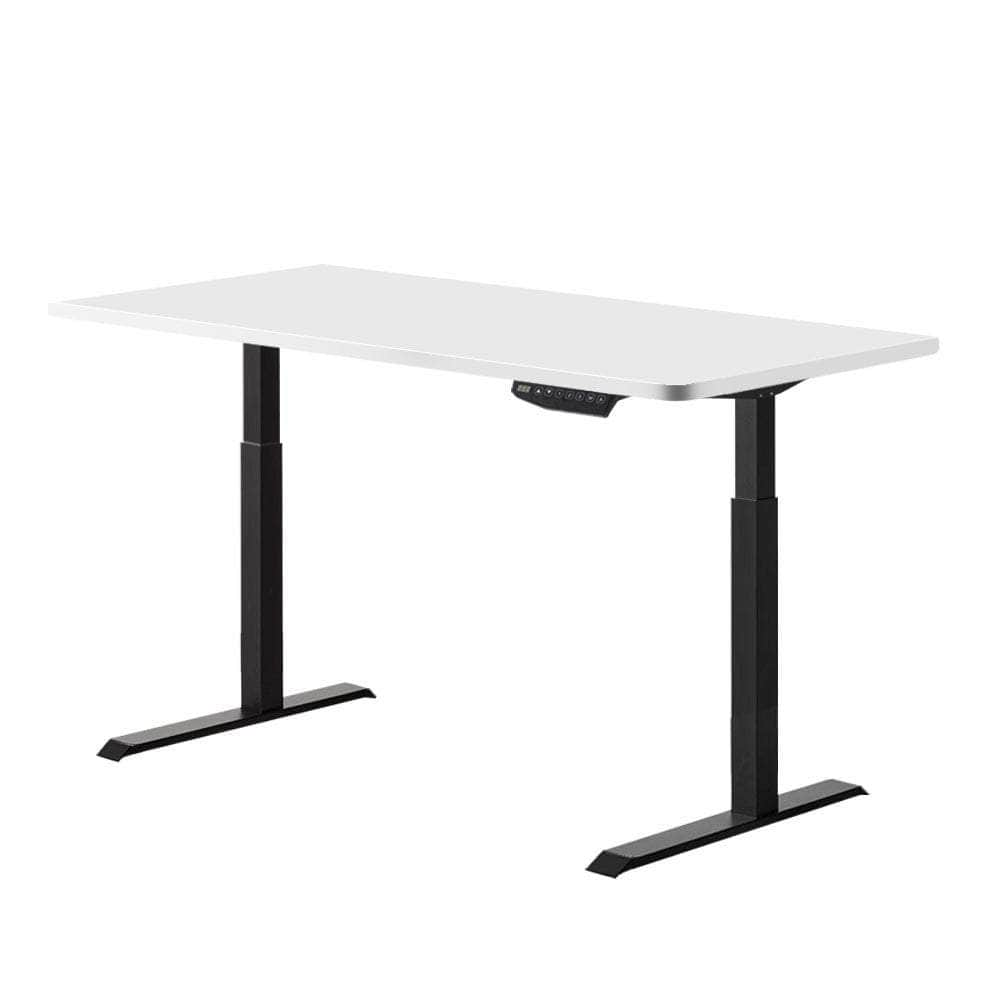 Standing Desk Sit Stand Riser Motorised Electric Computer Laptop Table 120cm Dual Motor