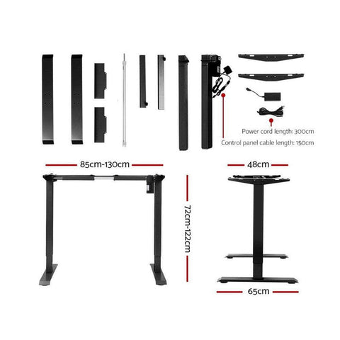 Standing Desk Sit Stand Table Riser Height Adjustable Motorised Electric Computer Laptop Table