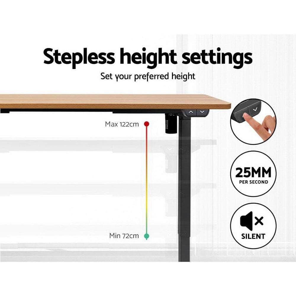 Standing Desk Sit Stand Table Riser Height Adjustable Motorised Electric Computer Laptop Table