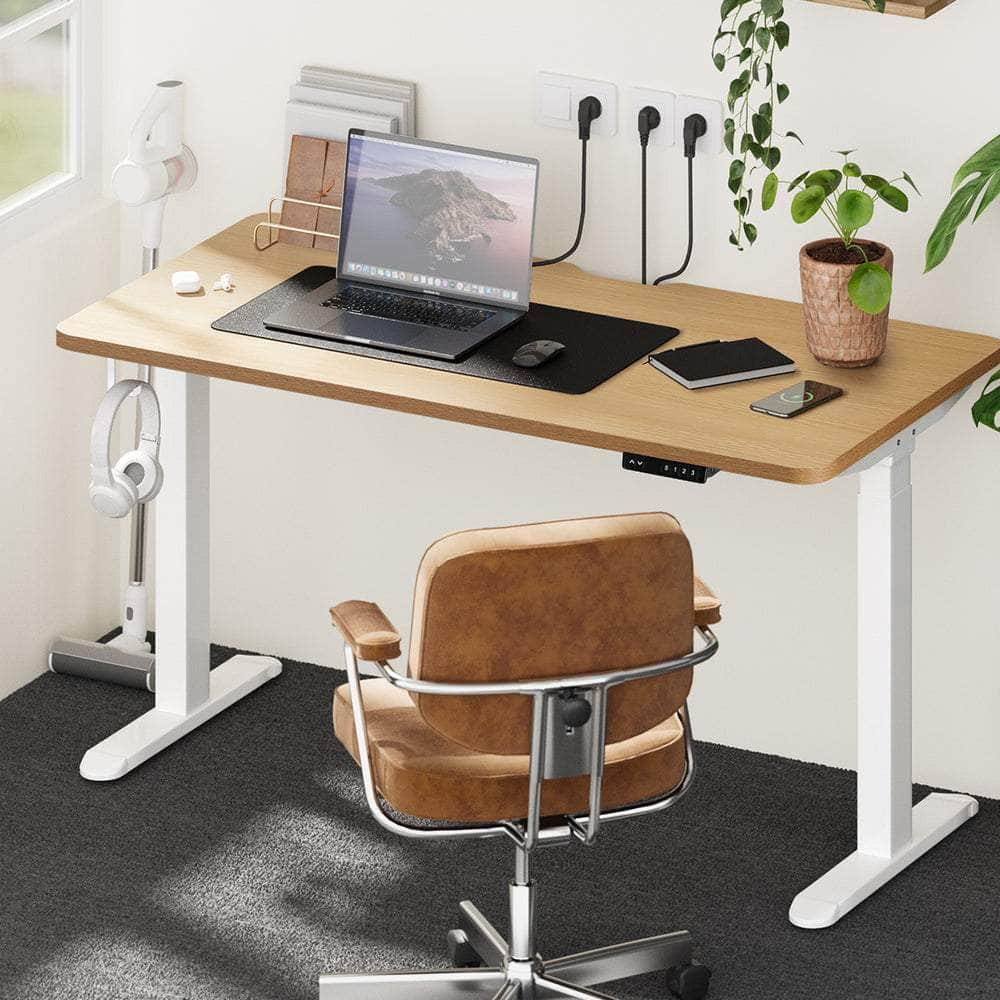 Standing Desk Wireless Charging Dual Motor 140CM Black/White