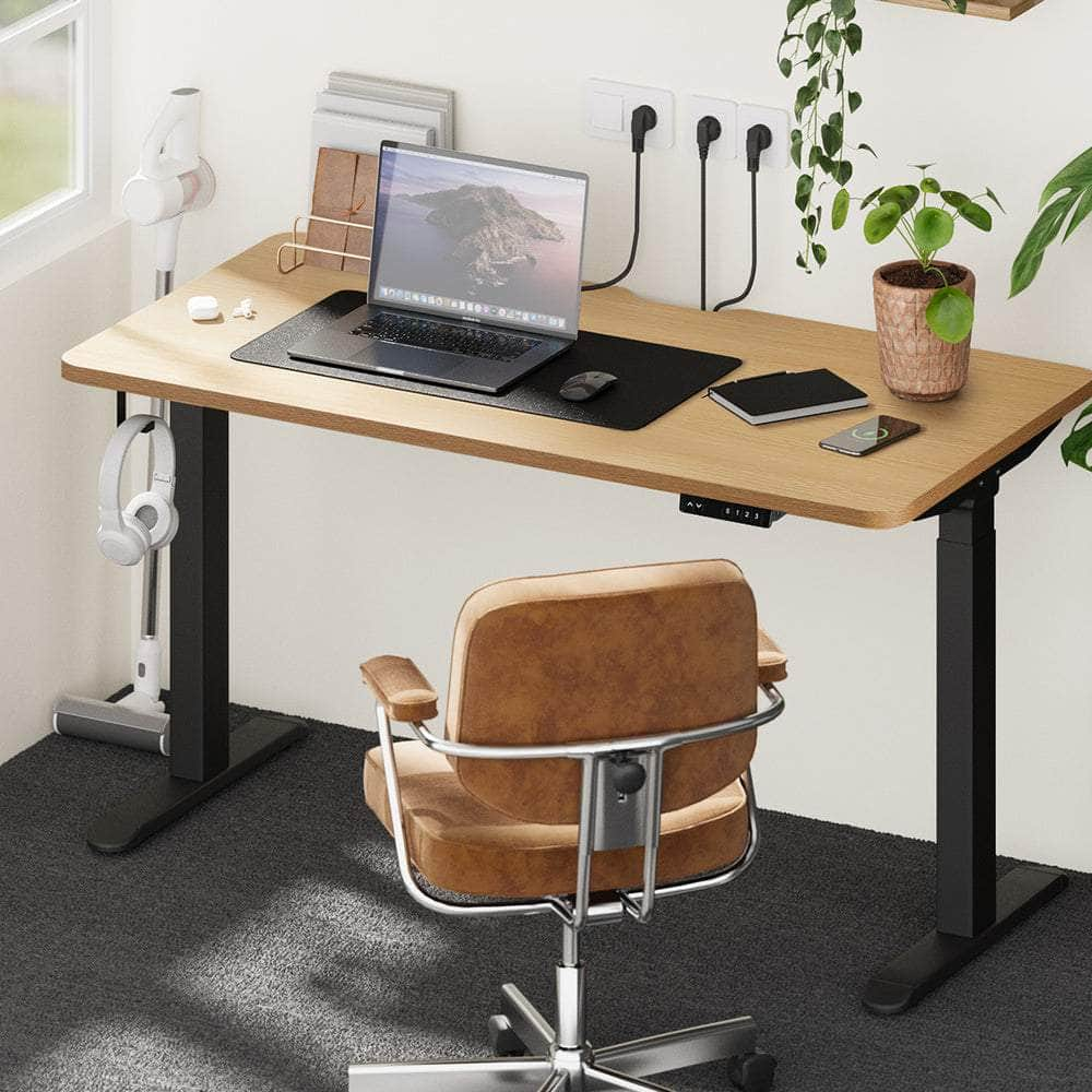 Standing Desk Wireless Charging Dual Motor 140CM Black/White