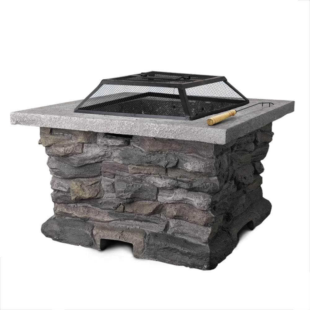 Stone Base Outdoor Patio Heater Fire Pit Table