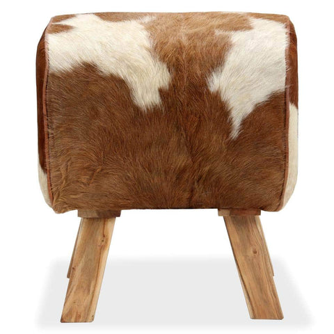 Stool Genuine  Goat Leather