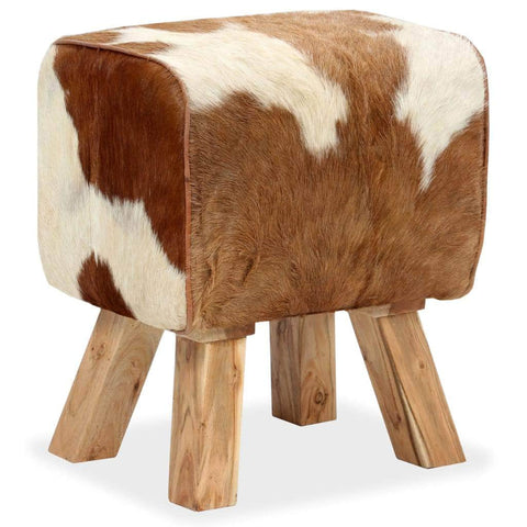 Stool Genuine  Goat Leather