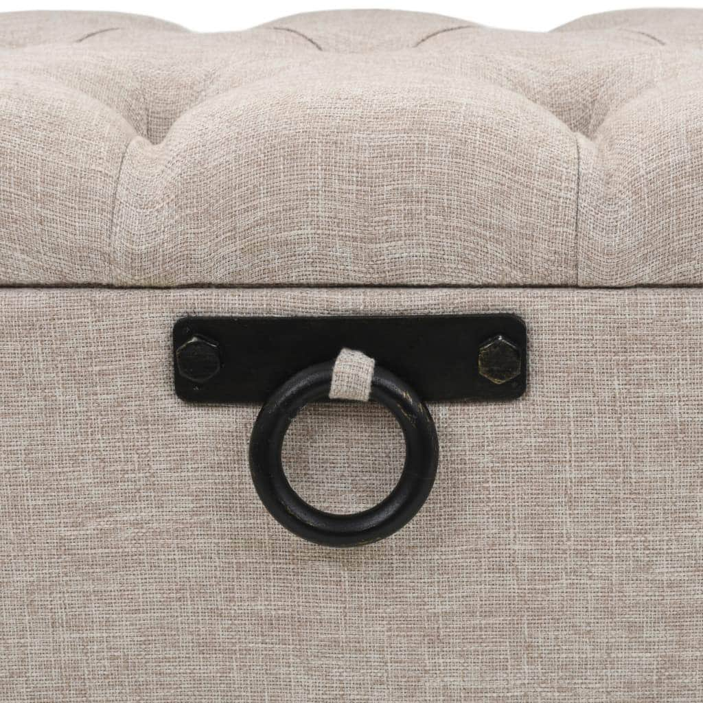 Storage Bench with Backrest Fabric