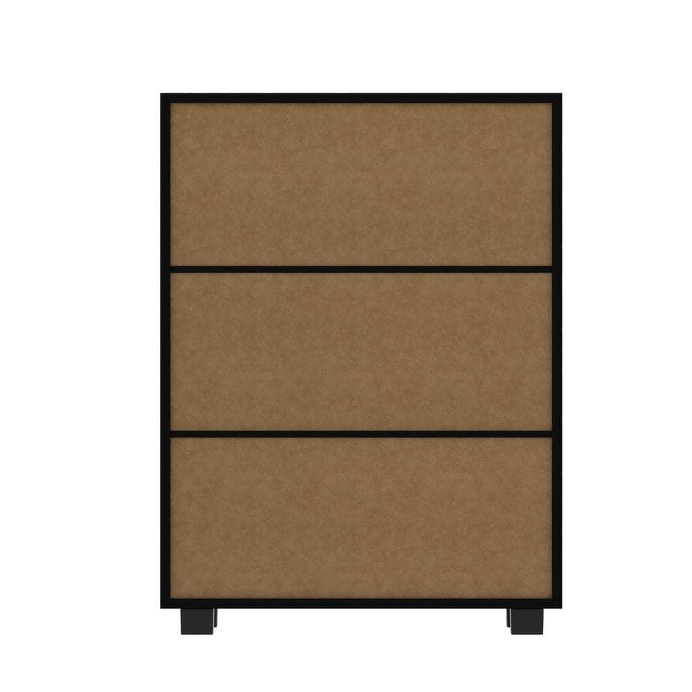 Storage Cabinet Buffet Sideboard 2 Door Black/Natural/White