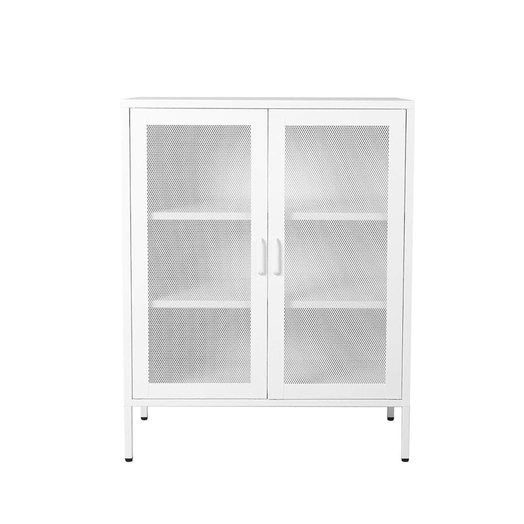 Storage Cabinet Steel Kitchen White