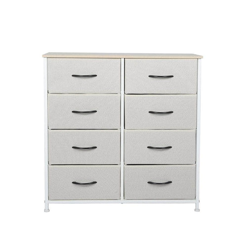 Storage Cabinet Tower Chest Beige-Stylish