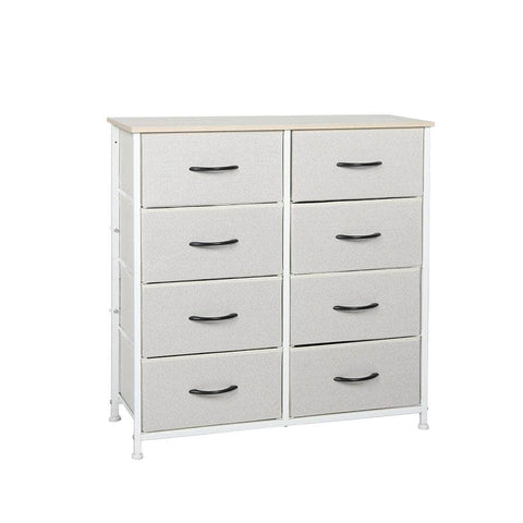 Storage Cabinet Tower Chest Beige-Stylish