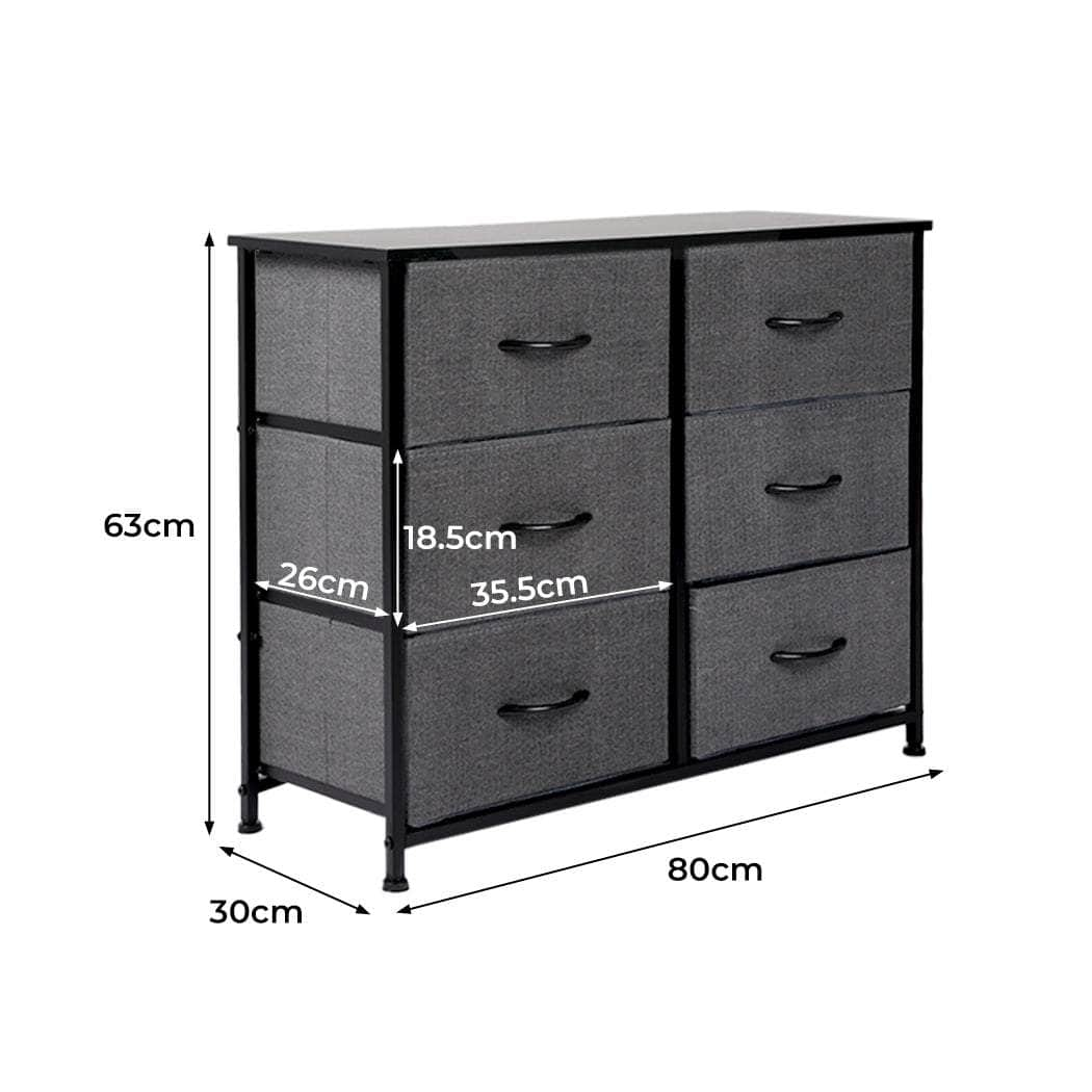 Storage Cabinet Tower Chest - Dark Grey