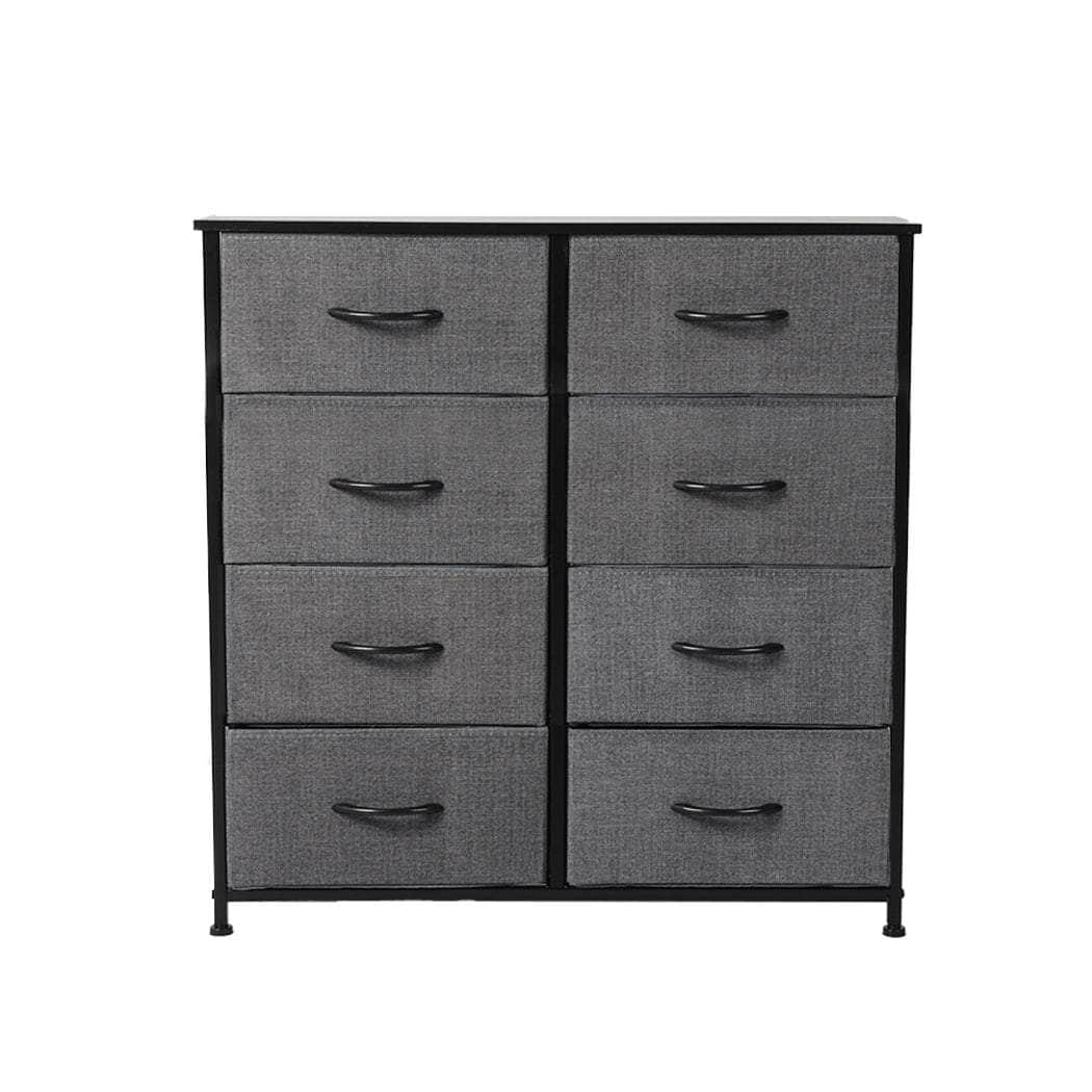 Storage Cabinet Tower Chest Dark Grey-Elegant