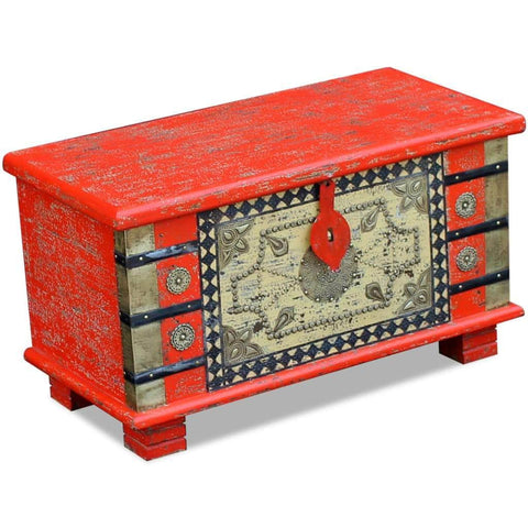 Storage Chest Red Mango Wood