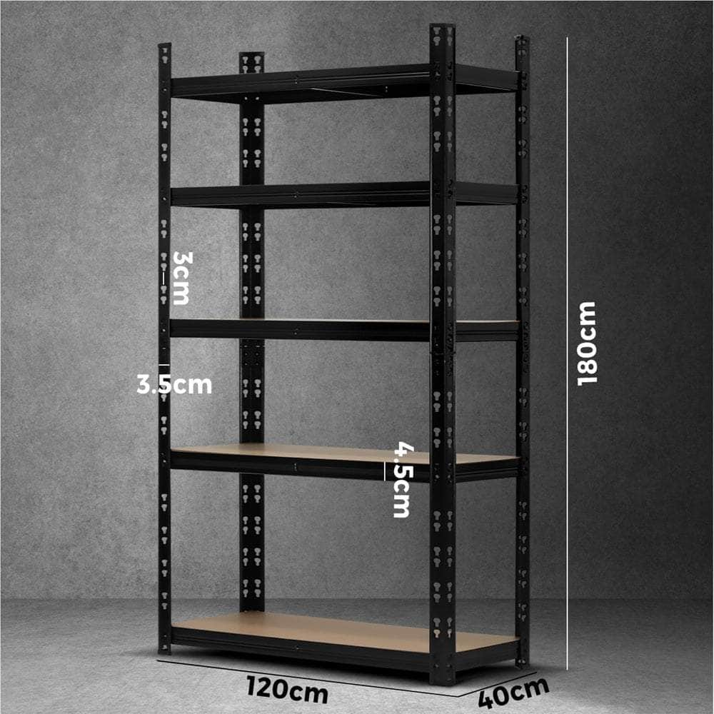 Storage Shelf Garage Shelving Units Racking Warehouse Shelves Pallet Rack Steel 1.8x1.2m Easy Assemble