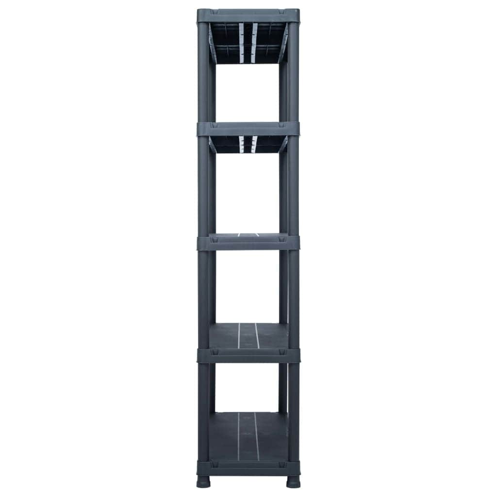 Storage Shelf Rack Black 250 kg  Plastic