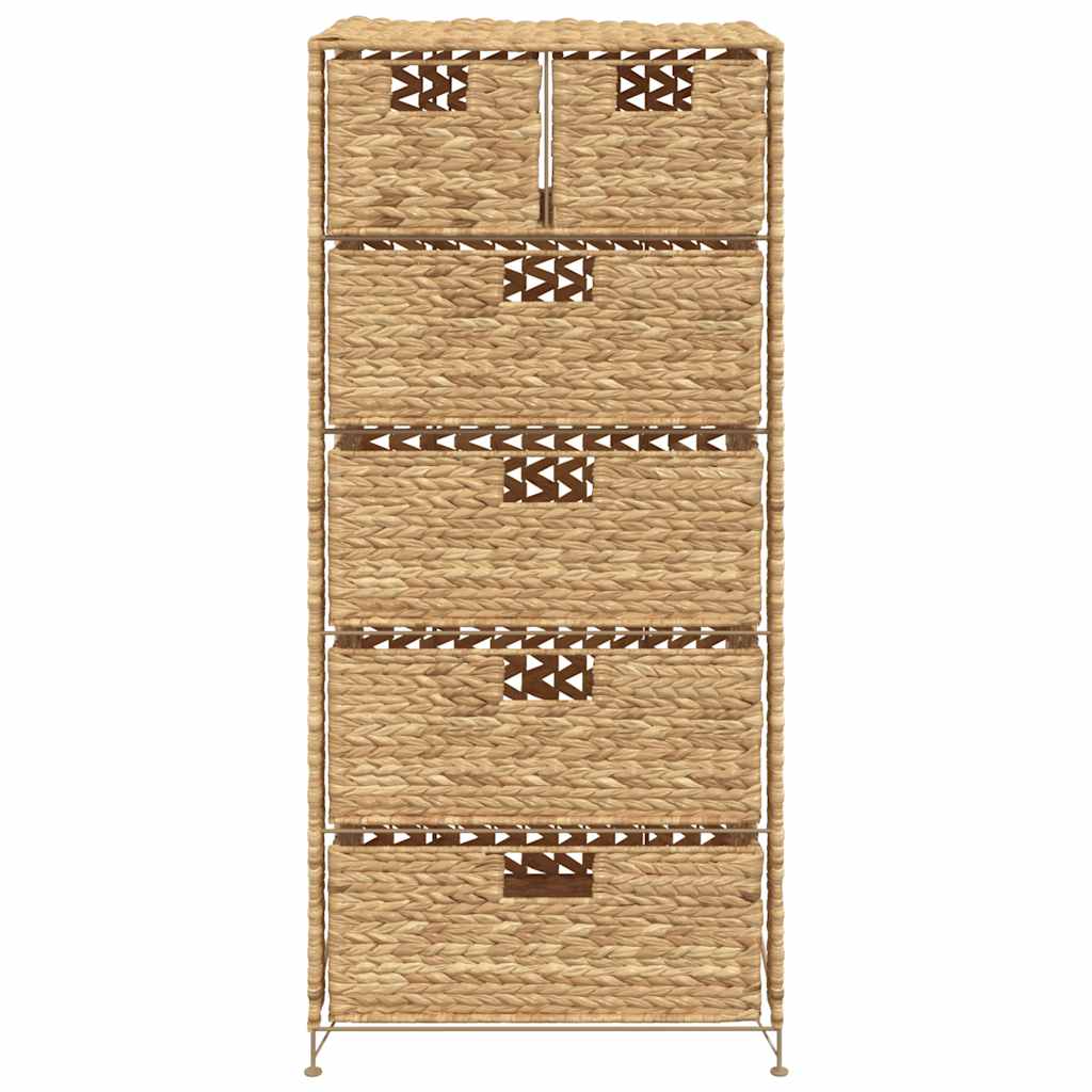 Storage Unit with 6 Baskets Water Hyacinth