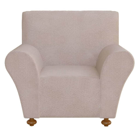 Stretch Couch Slipcover Beige Polyester Jersey