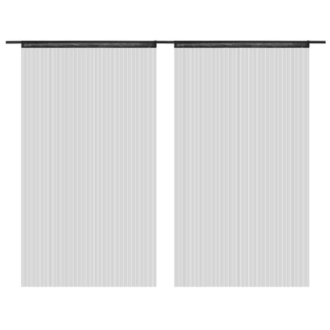 String Curtains 2 pcs(Black)