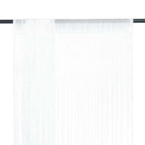 String Curtains 2 pcs (White)