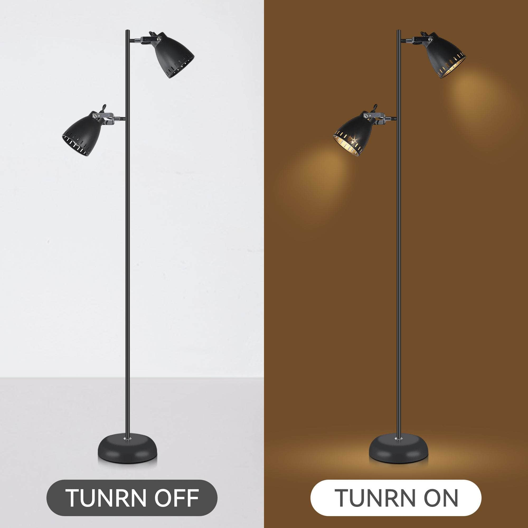 Stylish Audrey Floor Lamp - Black