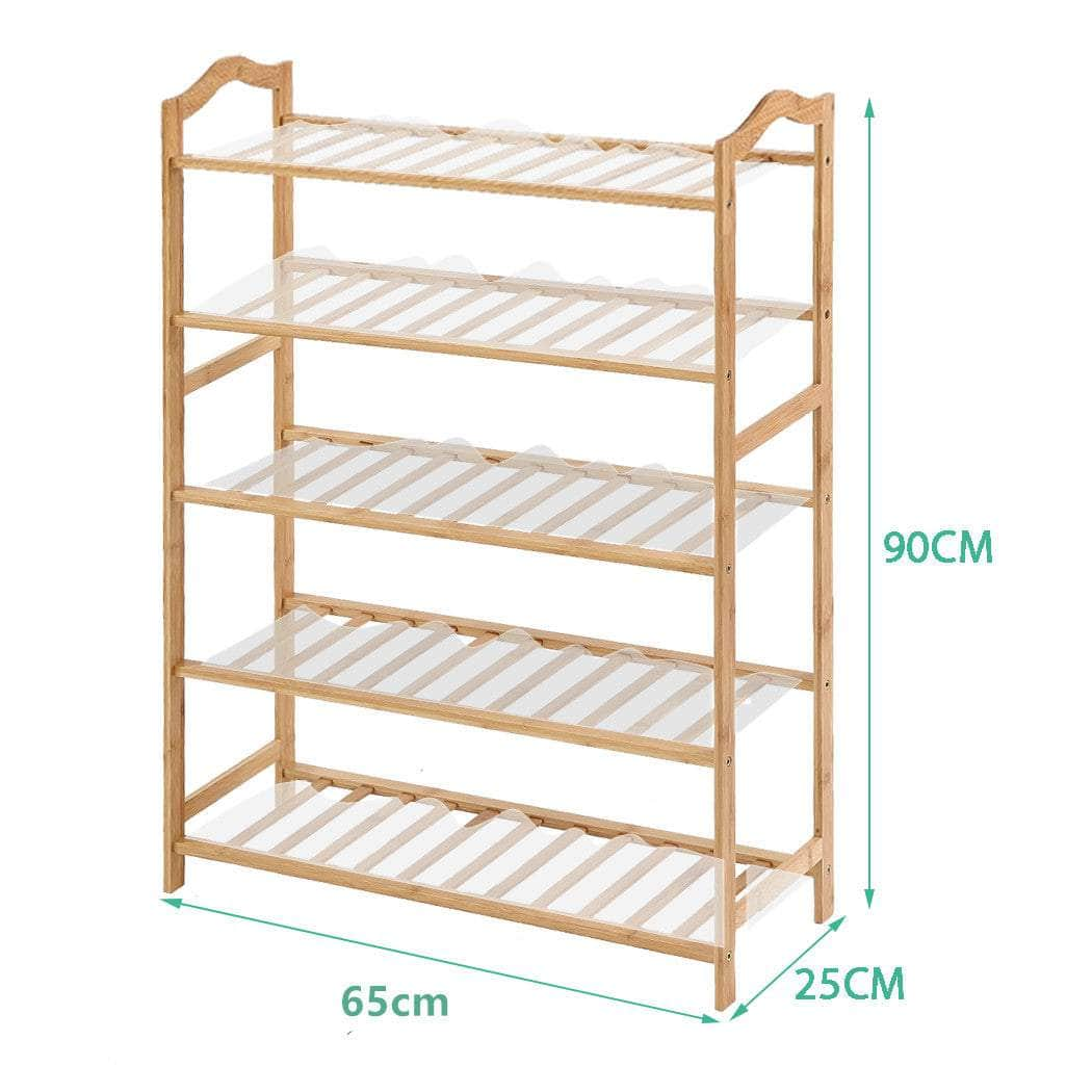 Stylish Bamboo Shoe Rack Storage Wooden