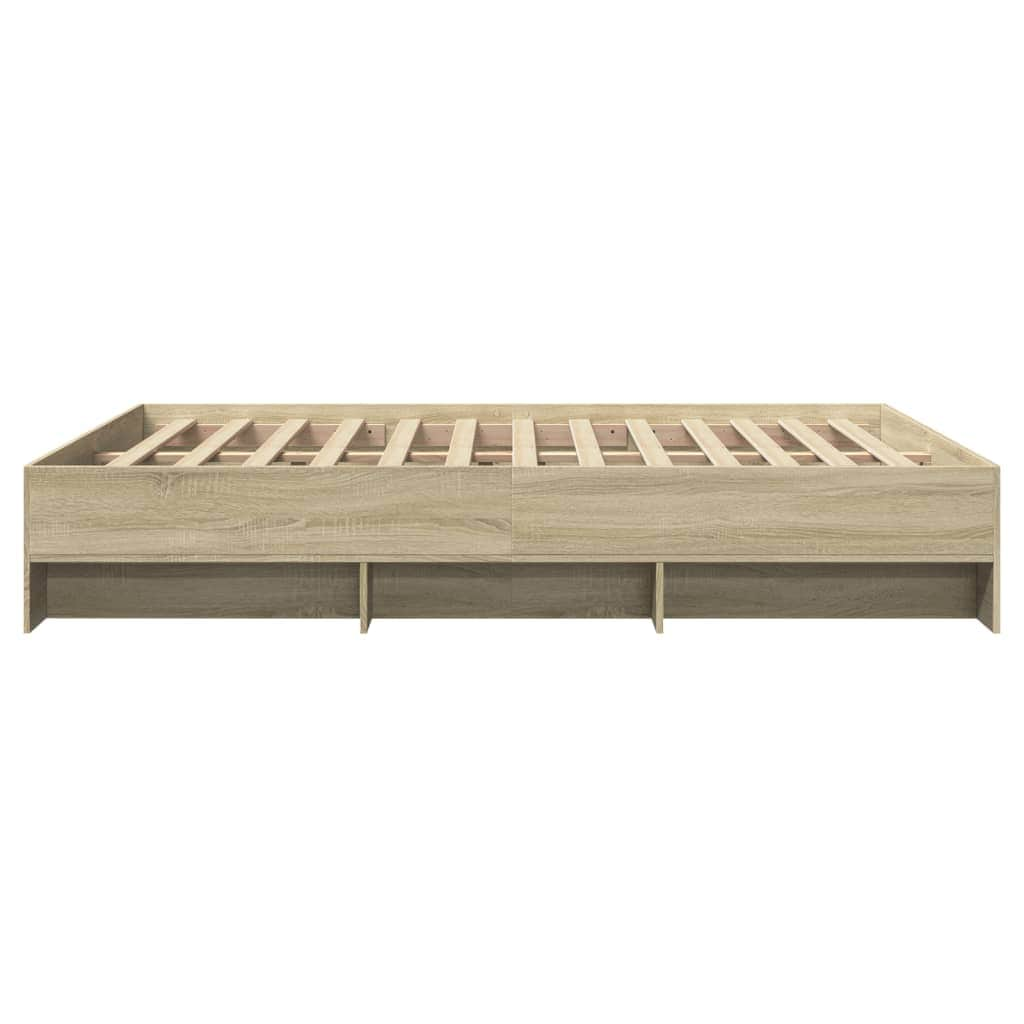 Stylish Bed Frame Sonoma Oak Queen Size