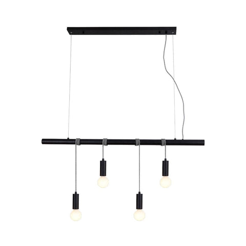 Stylish Bikkel 4-Light Pendant Light - Black