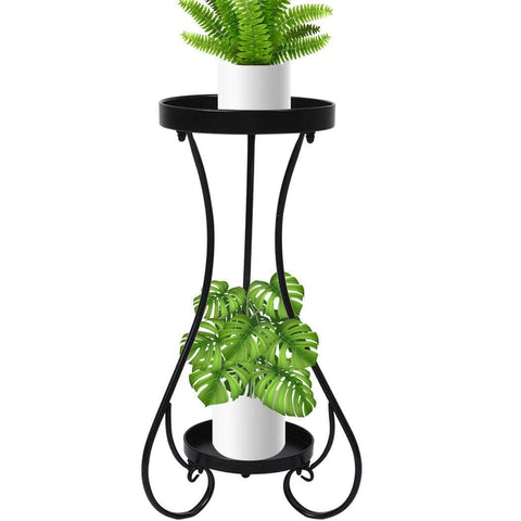 Stylish-Plant Stand 2 Tiers Outdoor Indoor Large