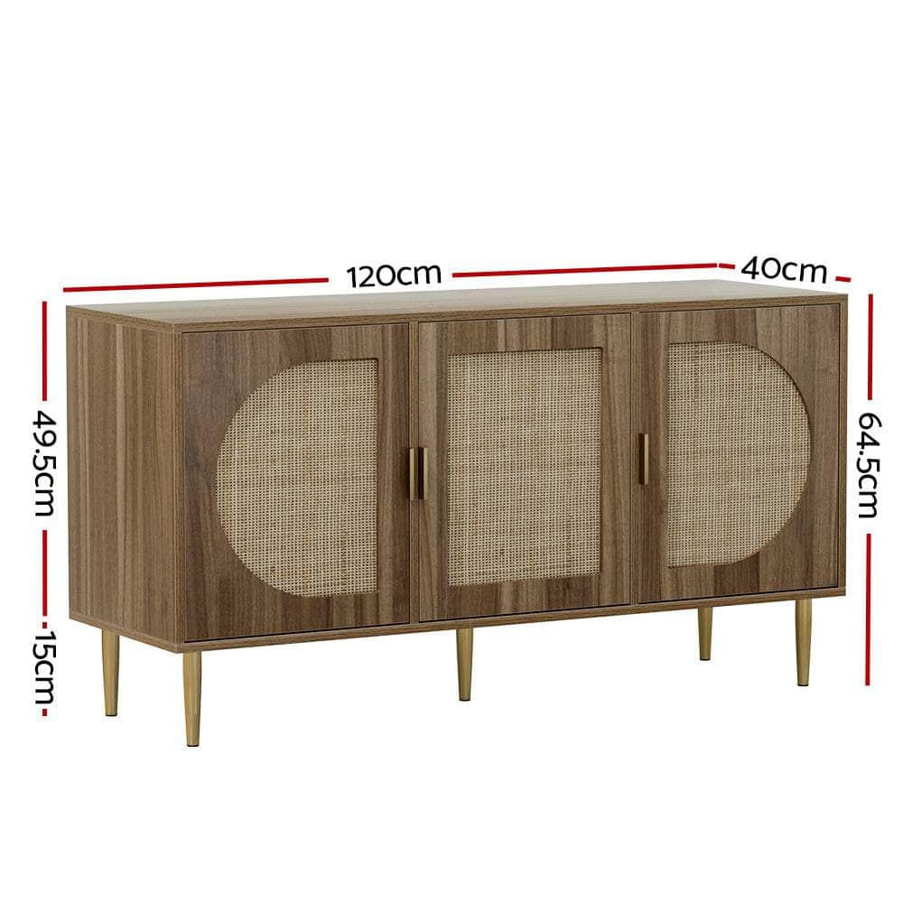 Stylish Rattan Buffet Sideboard Storage Cabinet for Dining Room