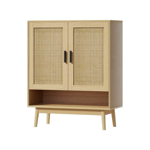 Stylish Rattan Shoe Rack Cabinet - 5-Tier