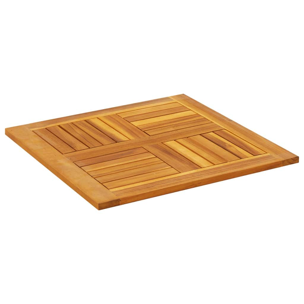 Stylish Table Top Square Solid Wood Acacia